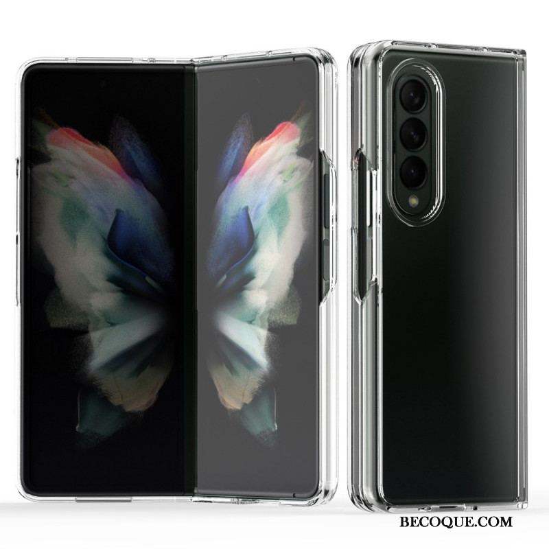 Coque Samsung Galaxy Z Fold 3 5G Transparente Rebords Colorés