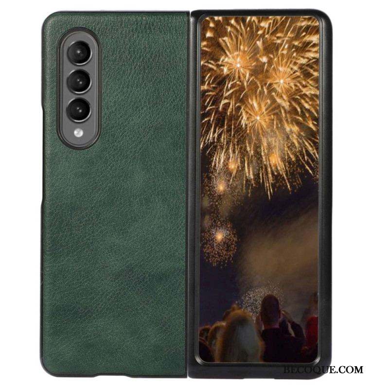 Coque Samsung Galaxy Z Fold 4 Simili Cuir Classique