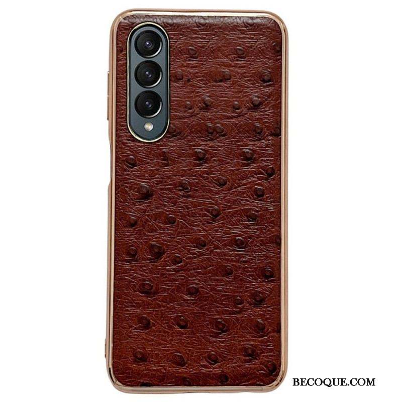 Coque Samsung Galaxy Z Fold 4 Texture Autruche