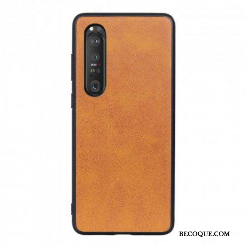 Coque Sony Xperia 1 III Effet Cuir