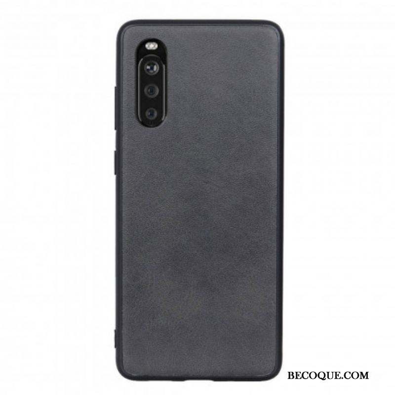 Coque Sony Xperia 10 III Effet Cuir