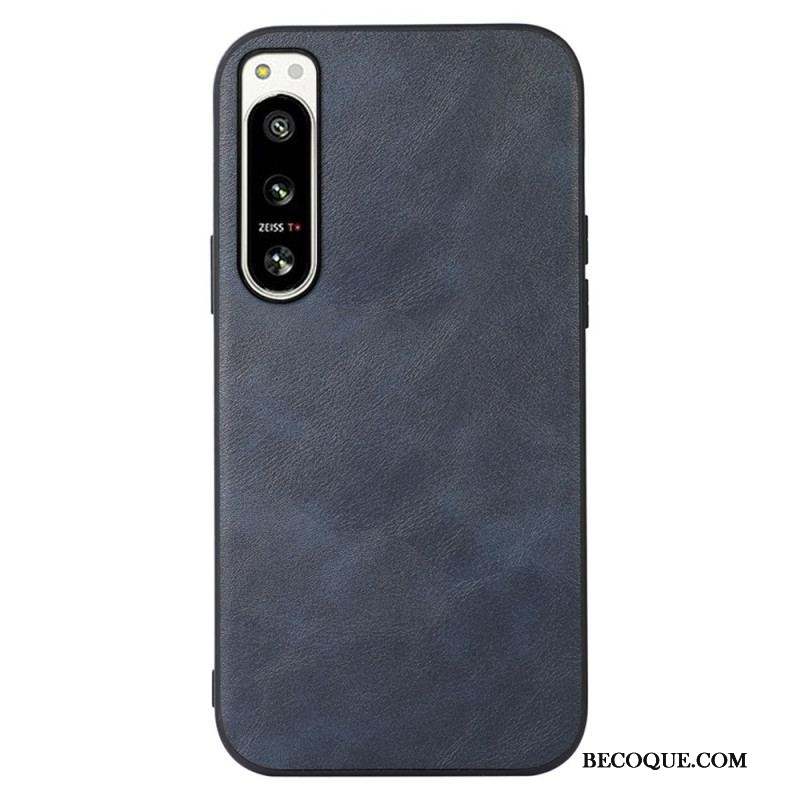 Coque Sony Xperia 5 IV Effet Cuir Look Raffiné