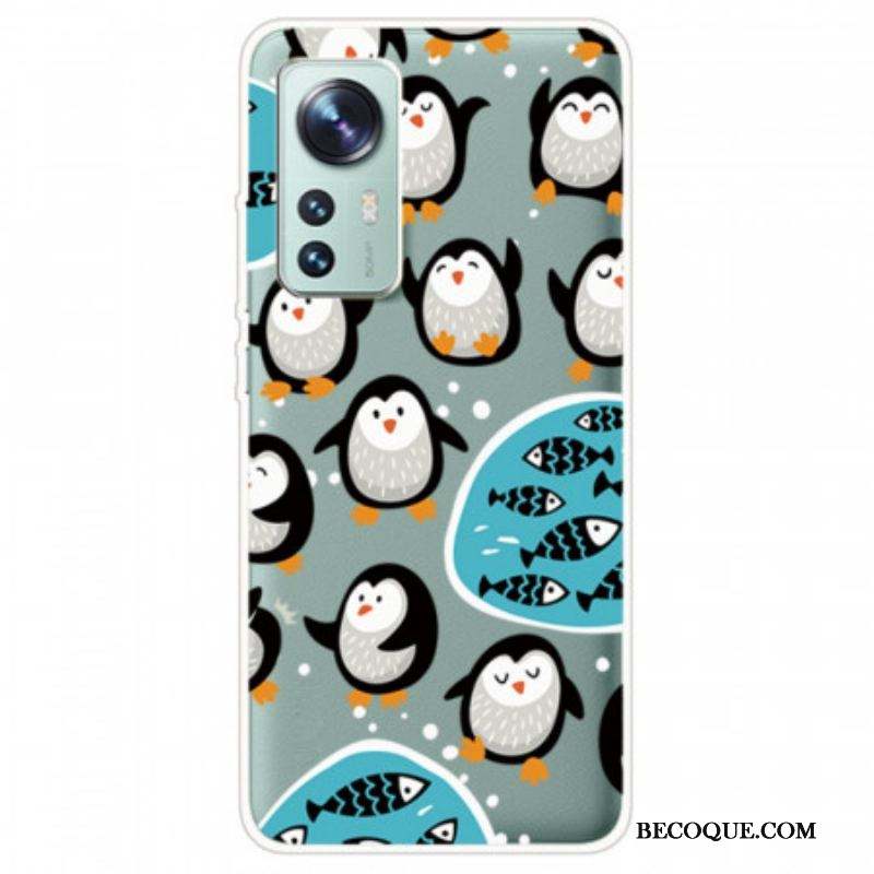 Coque  Xiaomi 12 / 12X  Pingouins et Poissons