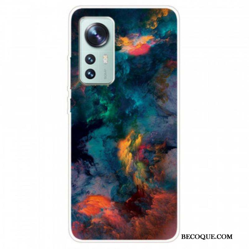 Coque  Xiaomi 12 / 12X  Silicone Nuage Coloré