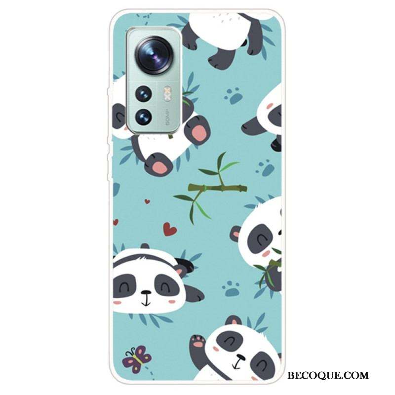 Coque  Xiaomi 12 / 12X  Silicone Tas de Pandas