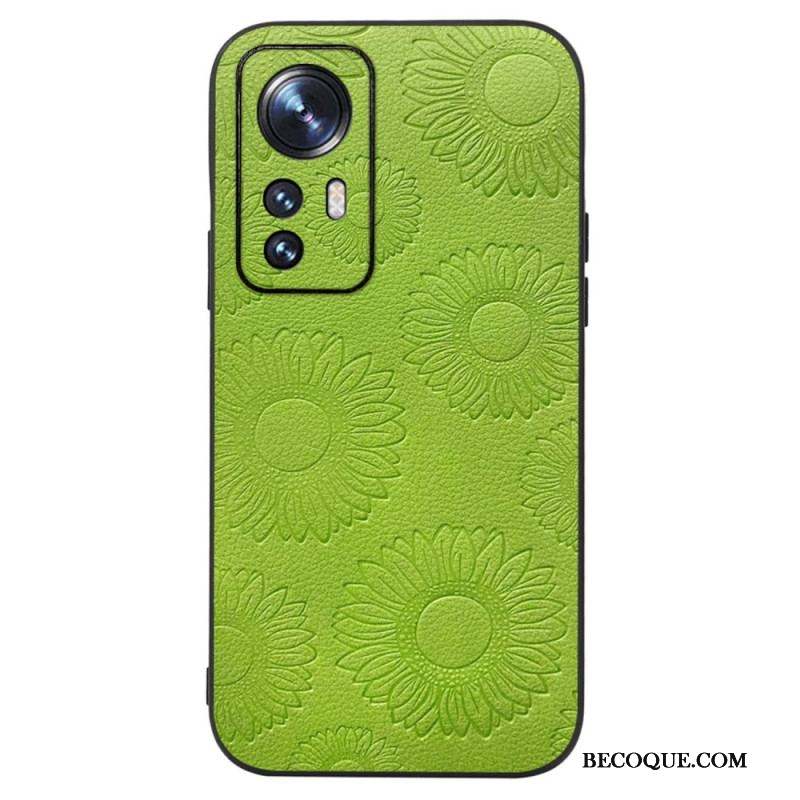 Coque Xiaomi 12 / 12X Simili Cuir Tournesols