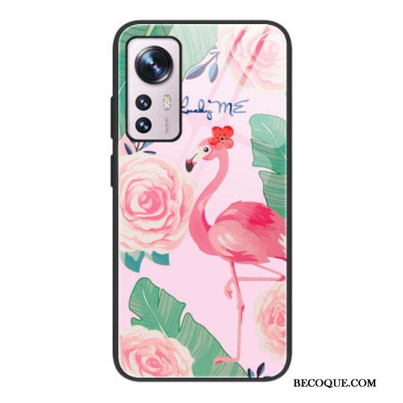 Coque Xiaomi 12 / 12X Verre Trempé Flamant Rose