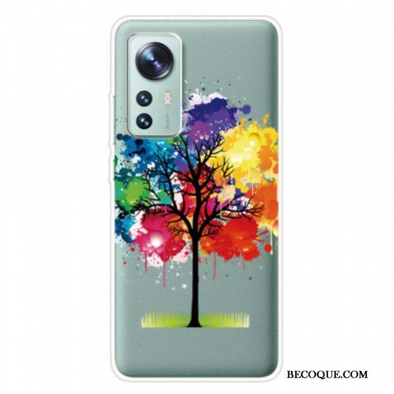 Coque Xiaomi 12 Pro Silicone Arbre Coloré