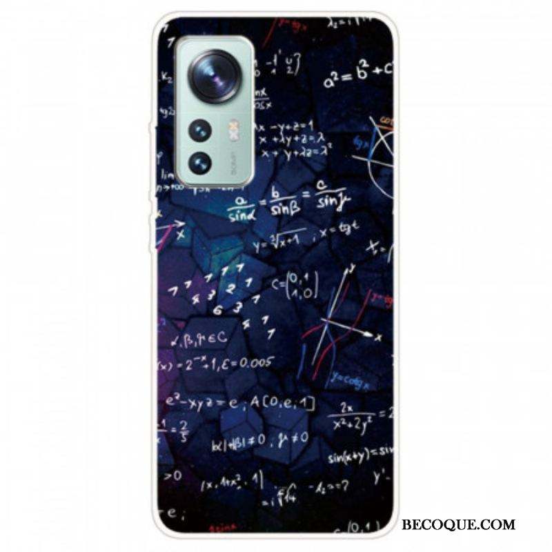 Coque Xiaomi 12 Pro Silicone Calculs Mathématiques