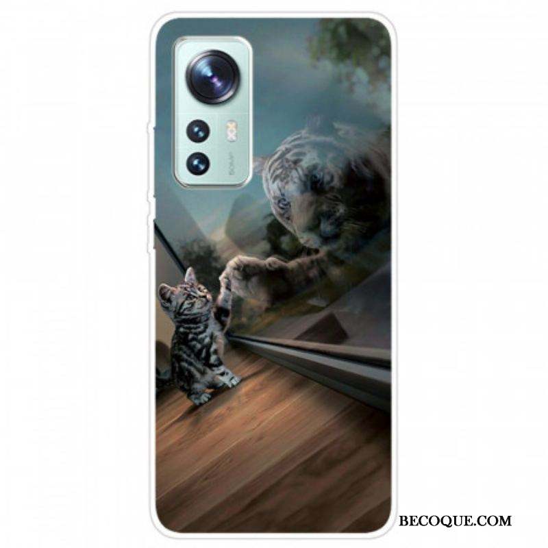 Coque Xiaomi 12 Pro Silicone Rêve de Chaton