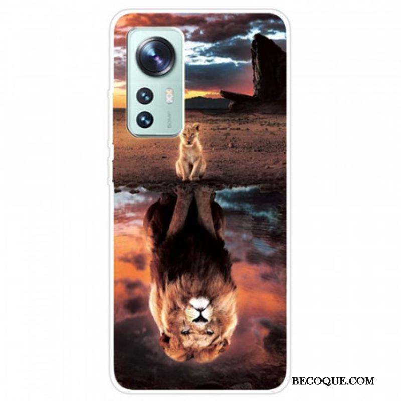 Coque Xiaomi 12 Pro Silicone Rêve de Lionceau