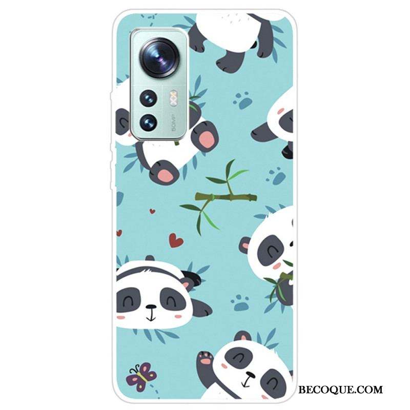 Coque Xiaomi 12 Pro Silicone Tas de Pandas