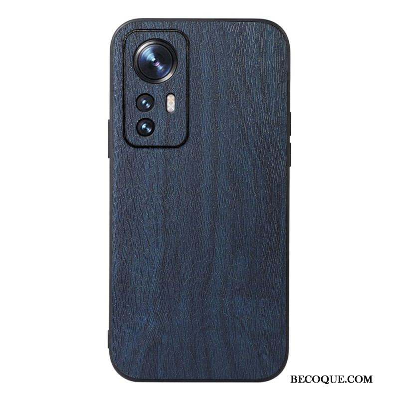 Coque Xiaomi 12 Pro Style Cuir Effet Bois