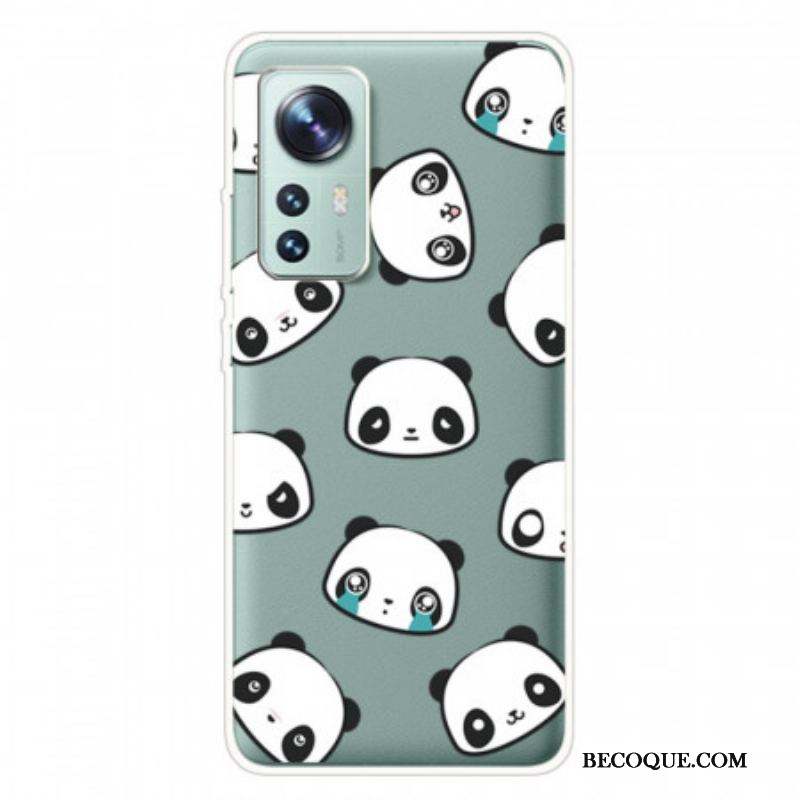 Coque Xiaomi 12 Pro Têtes de Pandas