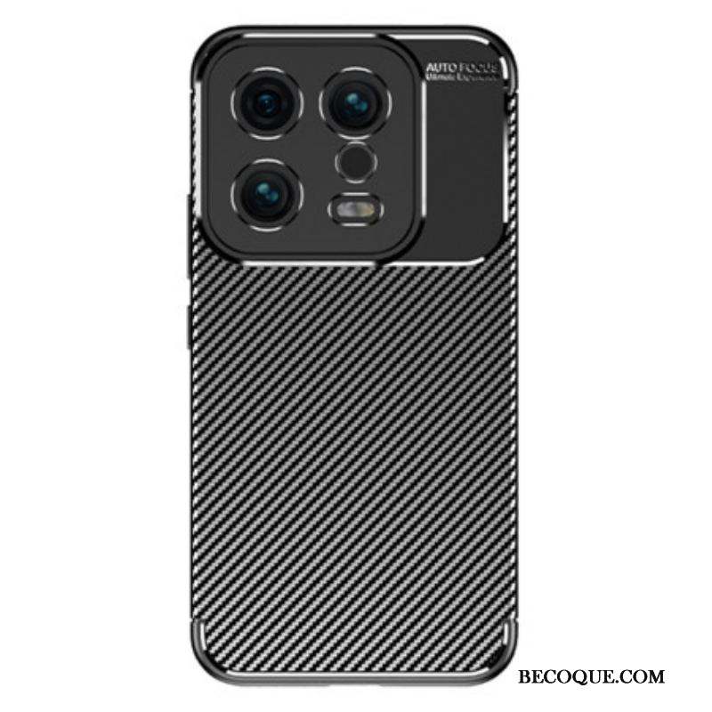 Coque Xiaomi 13 Flexible Texture Fibre Carbone