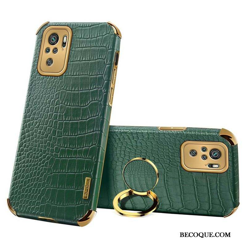 Coque Xiaomi Redmi Note 10/10S/Poco M5s Effet Peau Crocodile