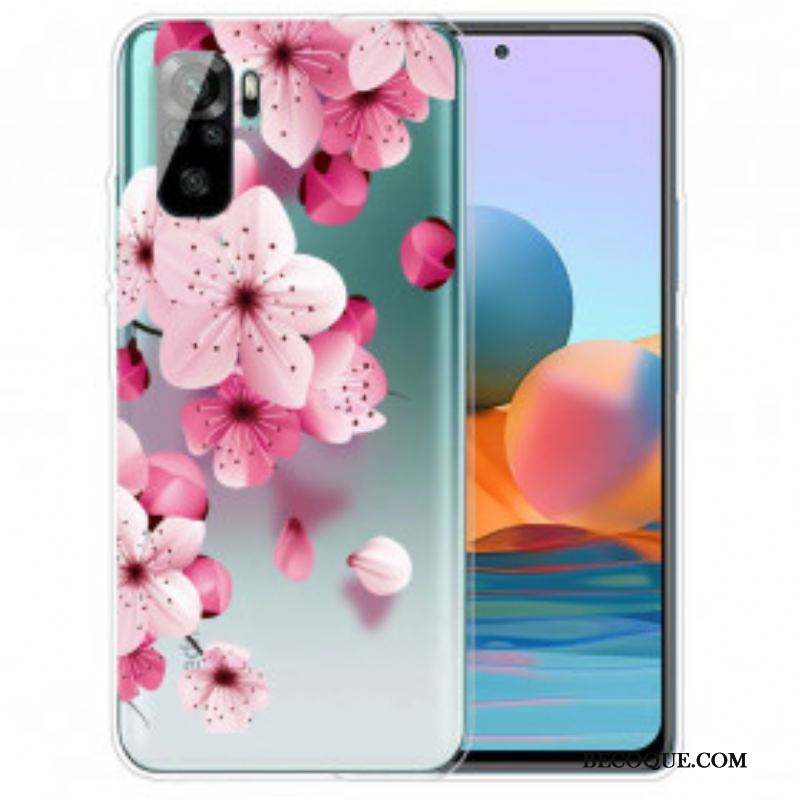 Coque Xiaomi Redmi Note 10/10S/Poco M5s Petites Fleurs Roses