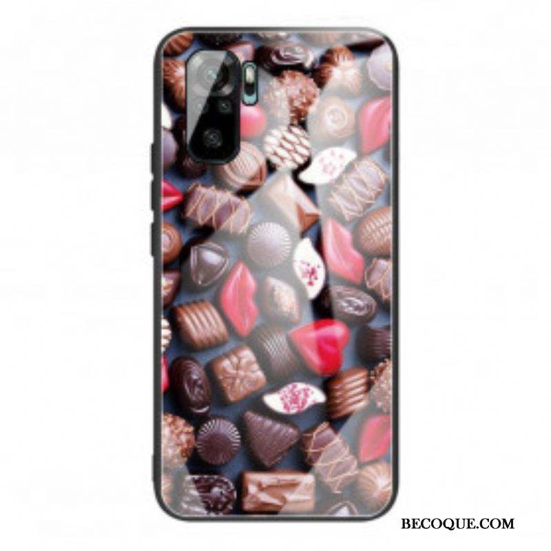 Coque Xiaomi Redmi Note 10/10S/Poco M5s Verre Trempé Chocolat