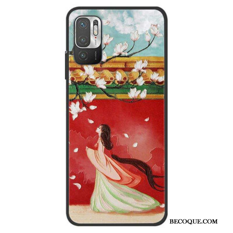 Coque Xiaomi Redmi Note 10 5G / Poco M3 Pro 5G Femme à Fleurs