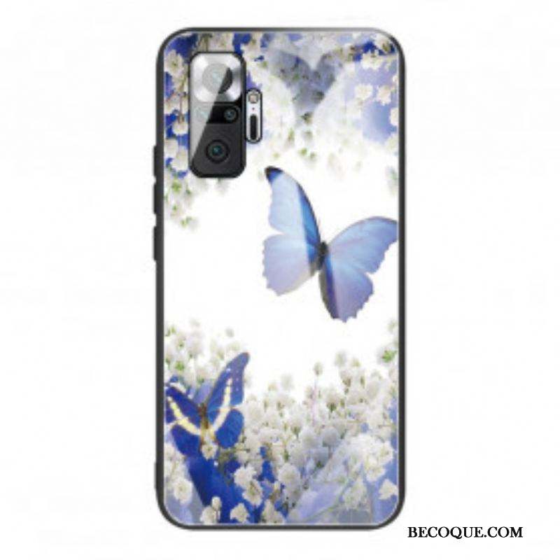 Coque Xiaomi Redmi Note 10 Pro Verre Trempé Papillons Design