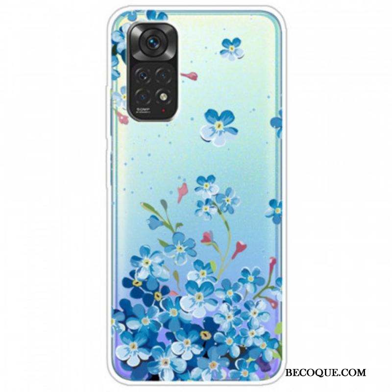 Coque Xiaomi Redmi Note 11 / 11s Bouquet de Fleurs Bleues