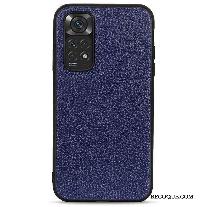 Coque Xiaomi Redmi Note 11 / 11s Cuir Litchi Véritable