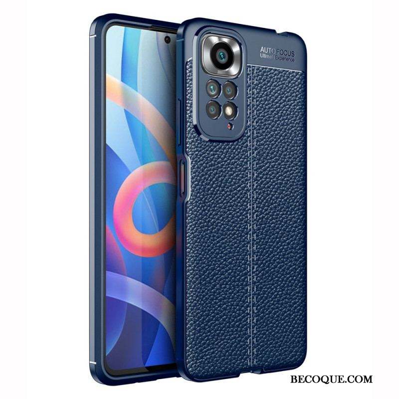 Coque Xiaomi Redmi Note 11 / 11s Effet Cuir Litchi Double Line