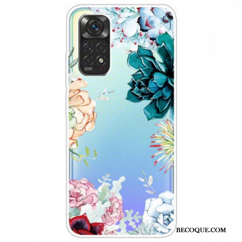 Coque Xiaomi Redmi Note 11 Pro /  Note 11 Pro 5G Fleurs Aquarelle