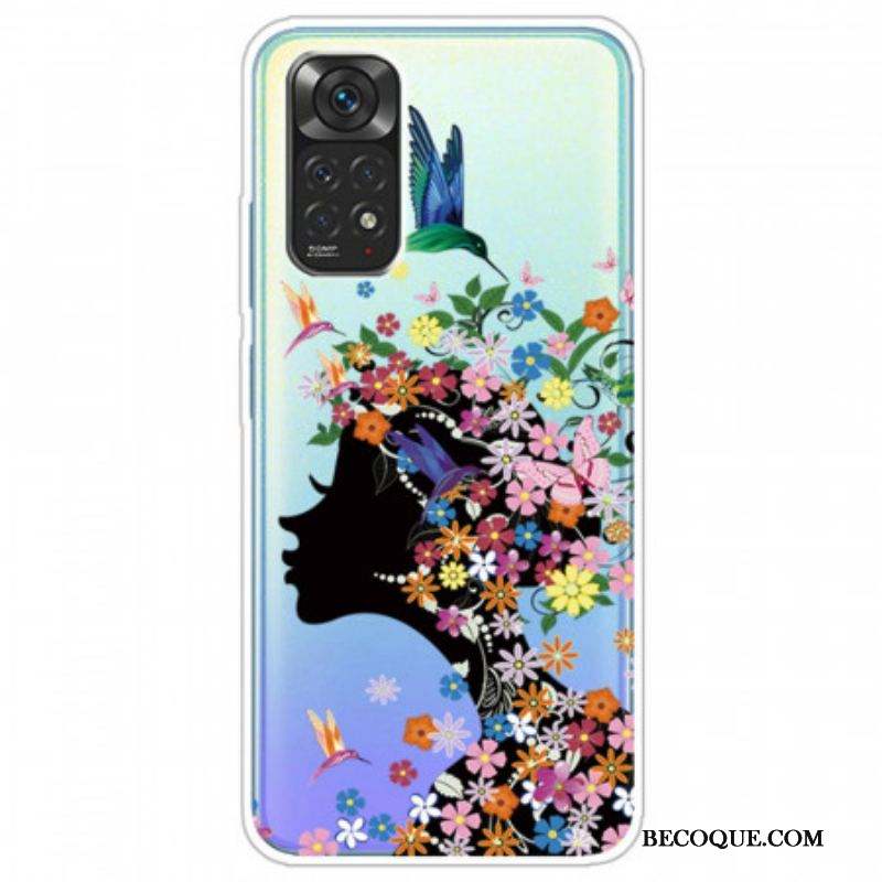 Coque Xiaomi Redmi Note 11 Pro / Note 11 Pro 5G Jolie Tête Fleurie