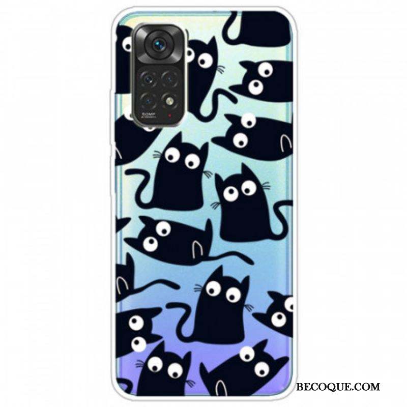 Coque Xiaomi Redmi Note 11 Pro /  Note 11 Pro 5G Multiples Chats Noirs