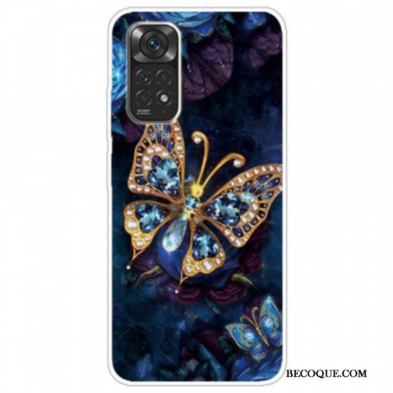 Coque Xiaomi Redmi Note 11 Pro /  Note 11 Pro 5G Papillon D'Or