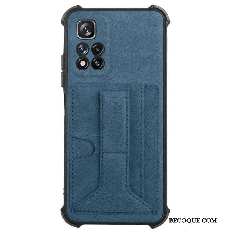 Coque Xiaomi Redmi Note 11 Pro Plus 5G Cuir Support et Porte-Cartes