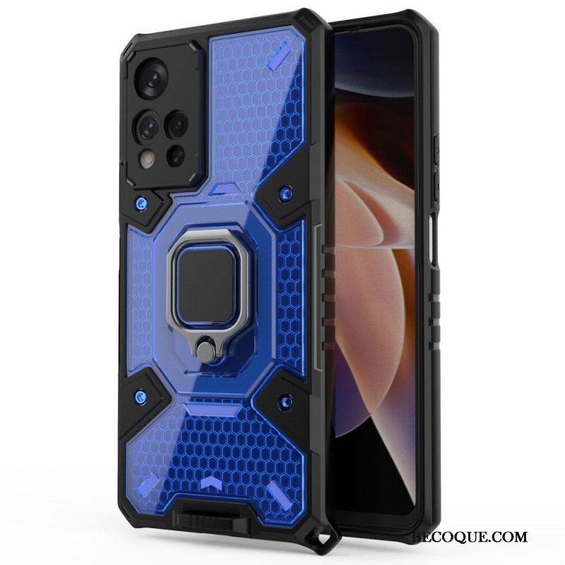 Coque Xiaomi Redmi Note 11 Pro Plus 5G Nid d'Abeille avec Anneau