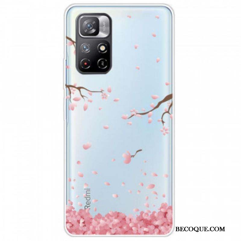 Coque Xiaomi Redmi Note 11 Pro Plus 5G Pluie de Fleurs