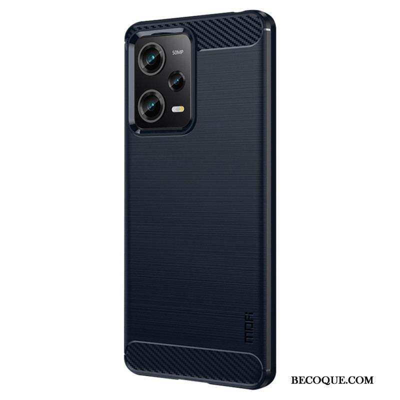 Coque Xiaomi Redmi Note 12 Pro/Poco X5 Pro 5G Fibre Carbone Brossée MOFI