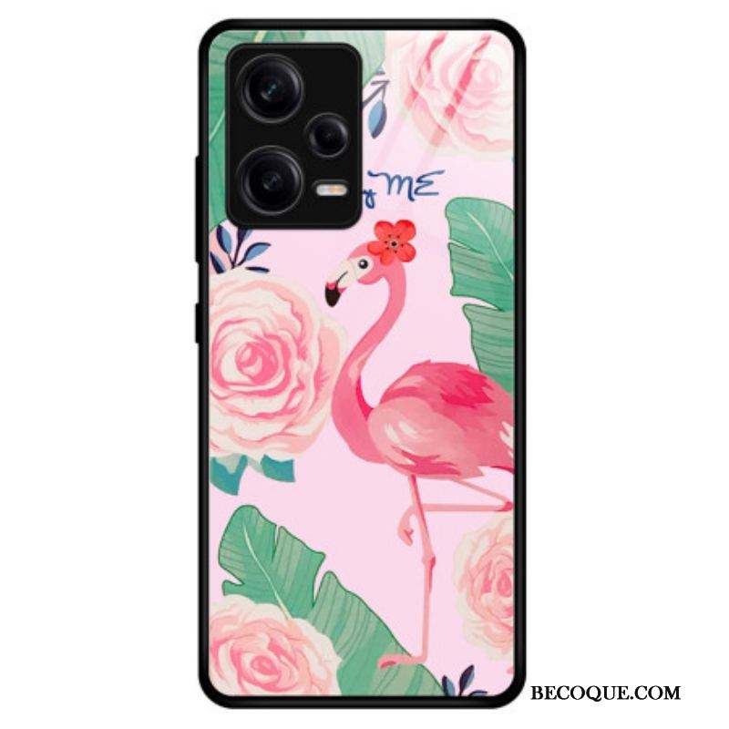 Coque Xiaomi Redmi Note 12 Pro Verre Trempé Flamant Rose