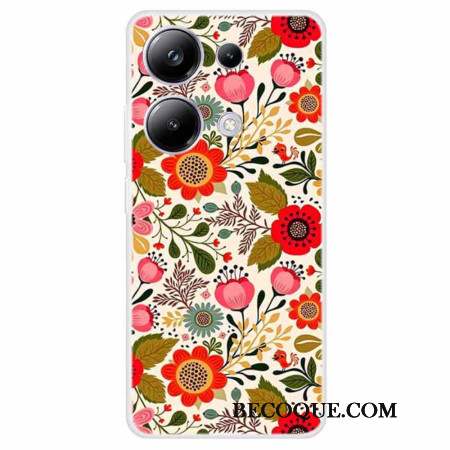Coque Xiaomi Redmi Note 13 Pro 4G / Poco M6 Pro 4G Fleurs Colorées