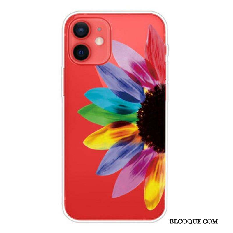 Coque iPhone 13 Mini Fleur Colorée