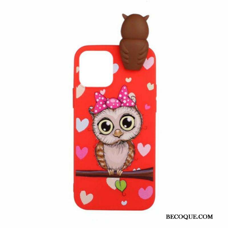 Coque iPhone 13 Mini Miss Hibou 3D