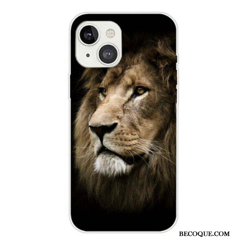 Coque iPhone 13 Mini Tête de Lion