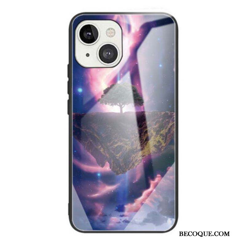 Coque iPhone 13 Mini Verre Trempé Arbre du Monde