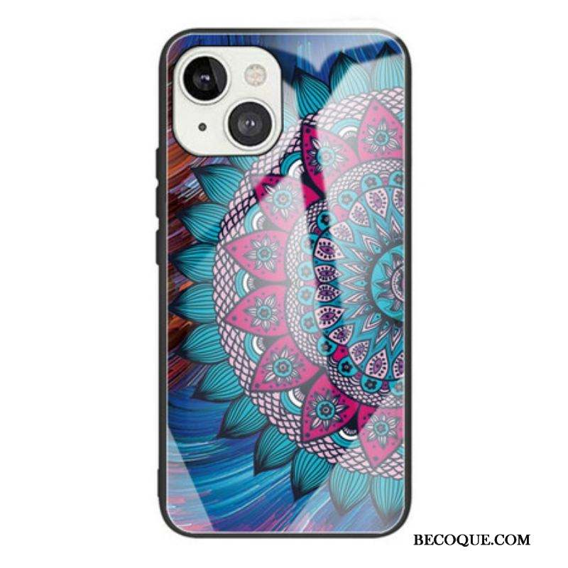 Coque iPhone 13 Mini Verre Trempé Mandala