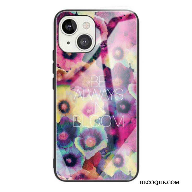 Coque iPhone 13 Mini Verre trempé Be Always in Bloom