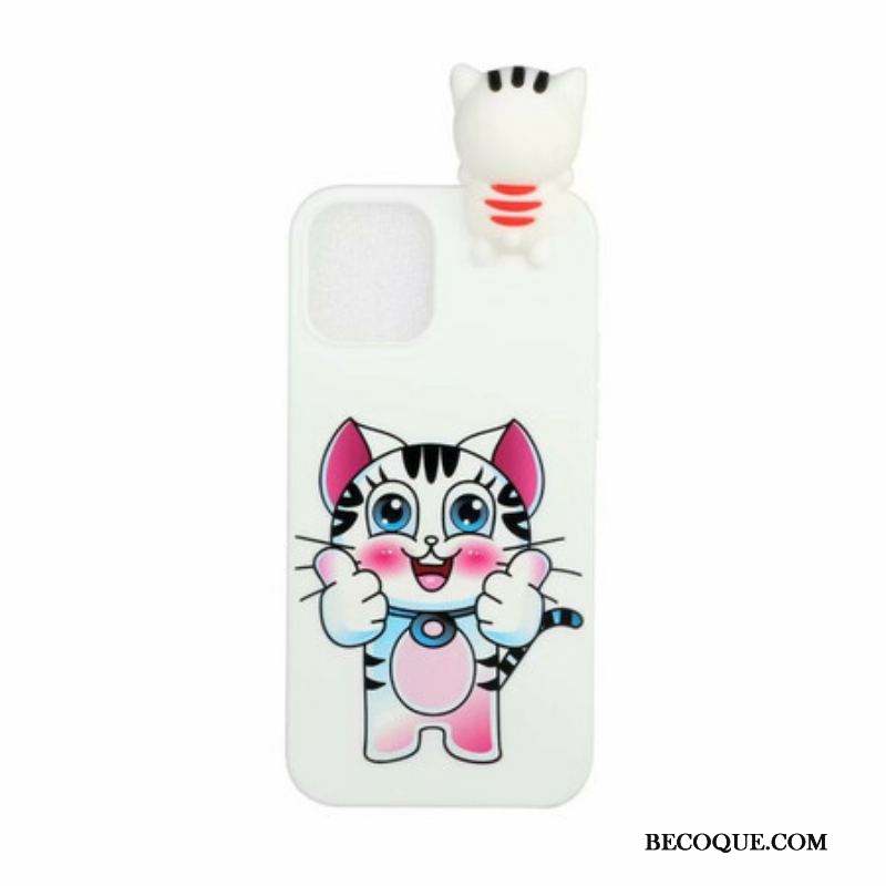 Coque iPhone 13 Pro Chat Fun 3D