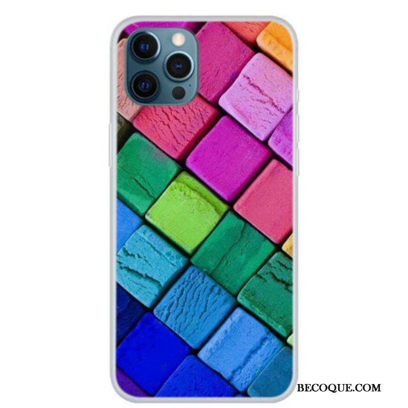 Coque iPhone 13 Pro Cubes Colorés