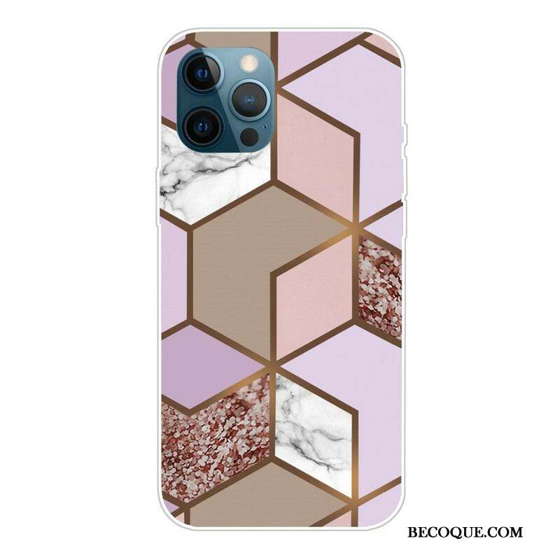 Coque iPhone 13 Pro Marbre Géométrie