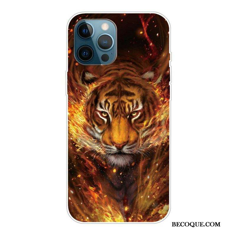 Coque iPhone 13 Pro Max Flexible Tigre