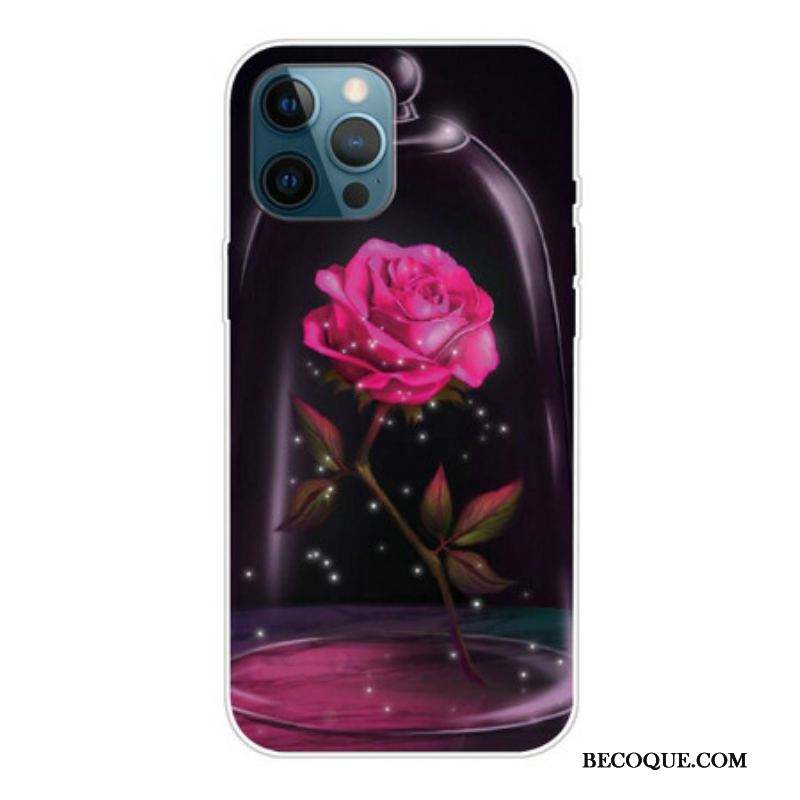 Coque iPhone 13 Pro Max Rose Magique