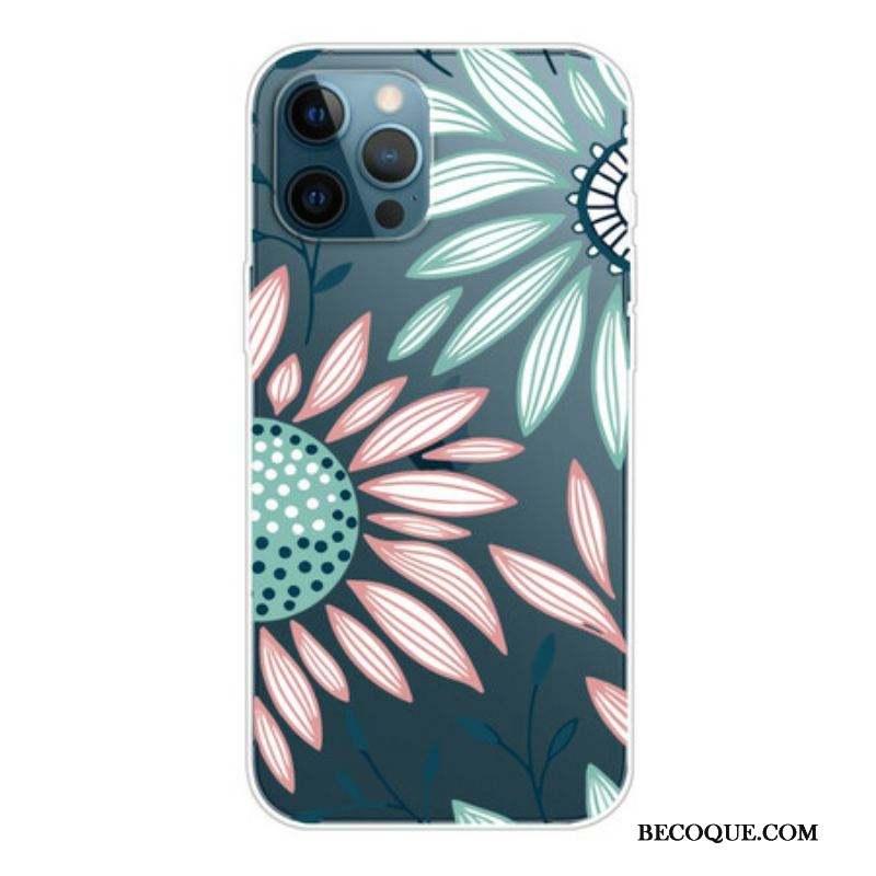 Coque iPhone 13 Pro Max Transparente Une Fleur