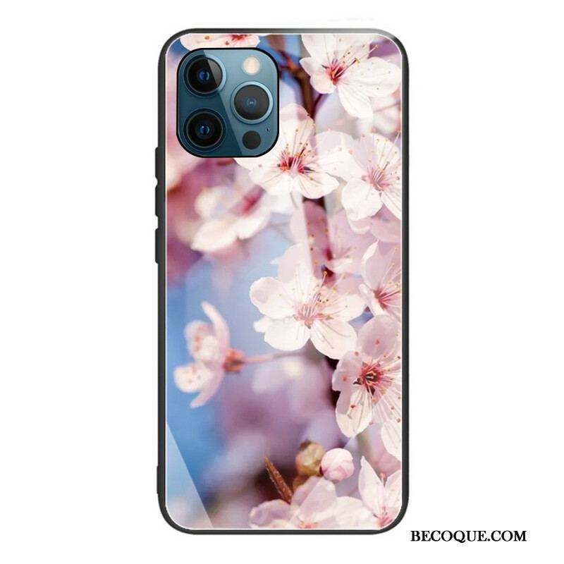 Coque iPhone 13 Pro Max Verre Trempé Fleurs Réalistes